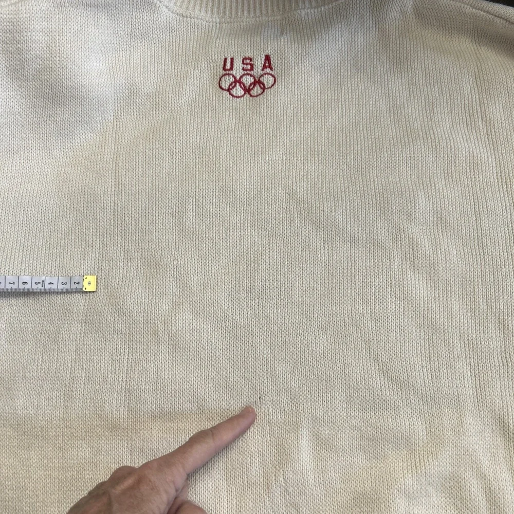 New Stars And Stripes Men's USA Flag Sweater Size Small Olympic